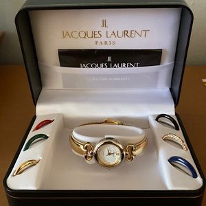 Gold Watch w/Interchangeable bevels